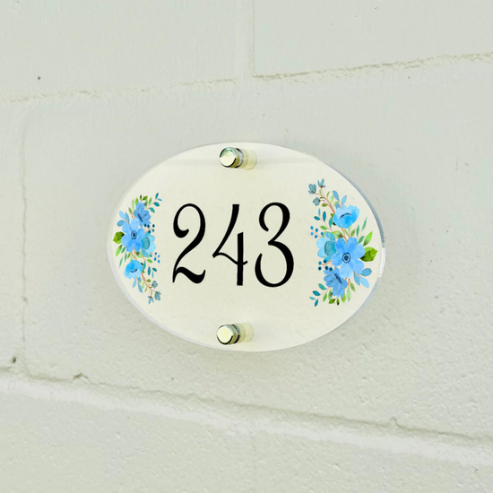 Why Choose a Floral Door Number Plaque?