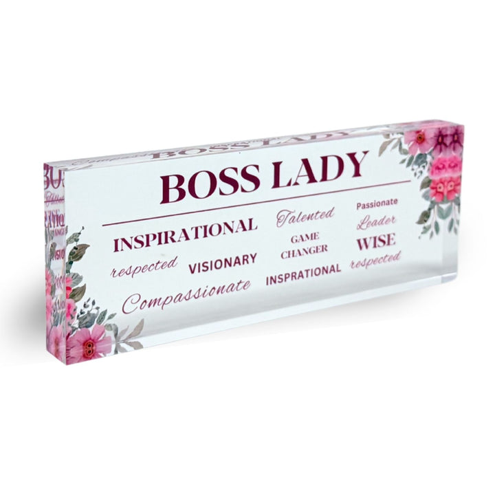 Boss Lady Pinky Desk Office Decor