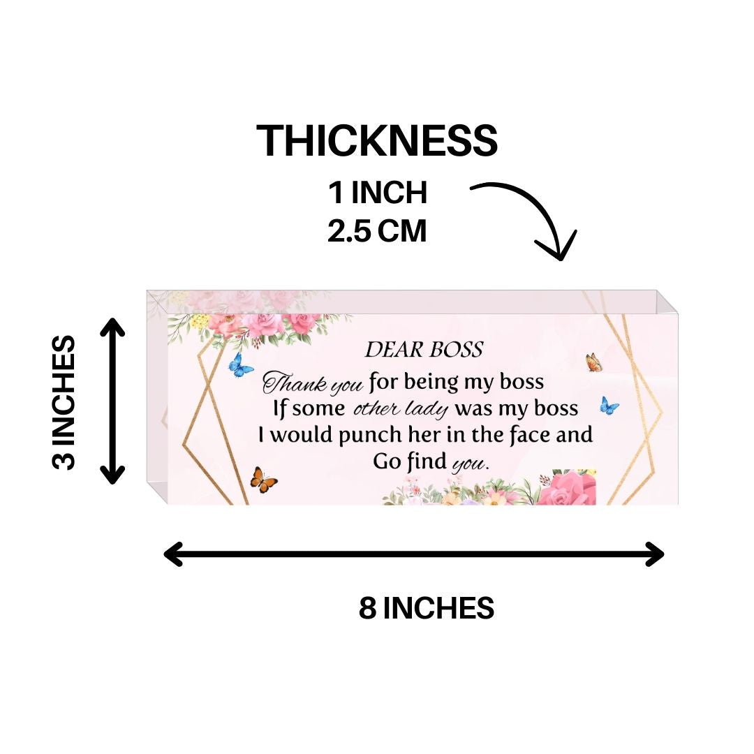 Dear Boss Pink Desk Office Decor