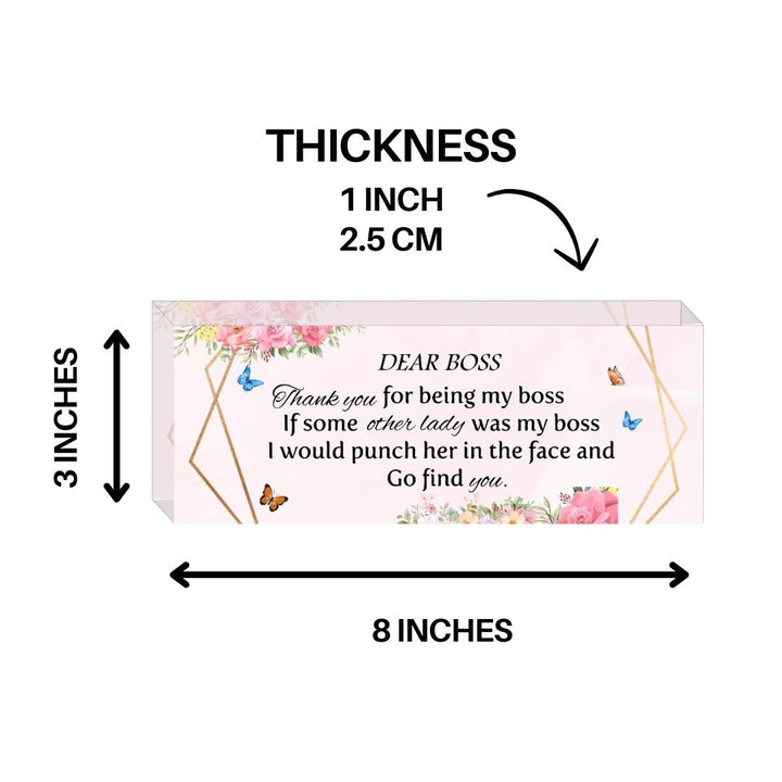 Dear Boss Pink Desk Office Decor