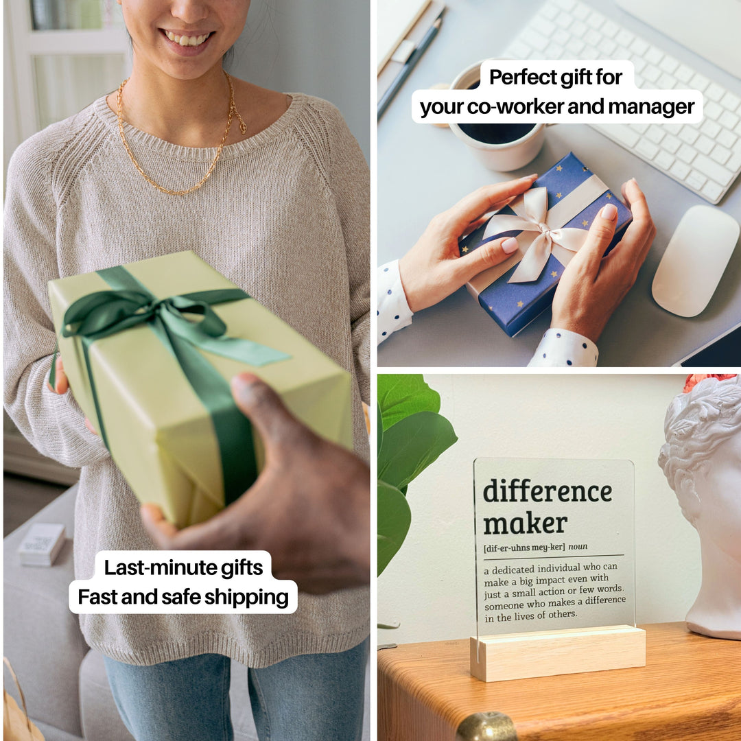 Difference Maker Desk Acrylic Plaque