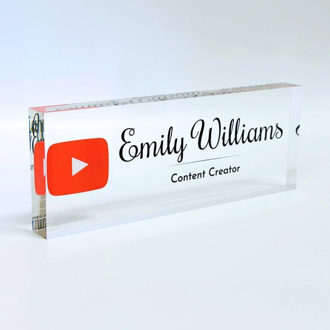 Elevate Your Workspace: The Beauty and Personalization of Custom Desk Name Plates