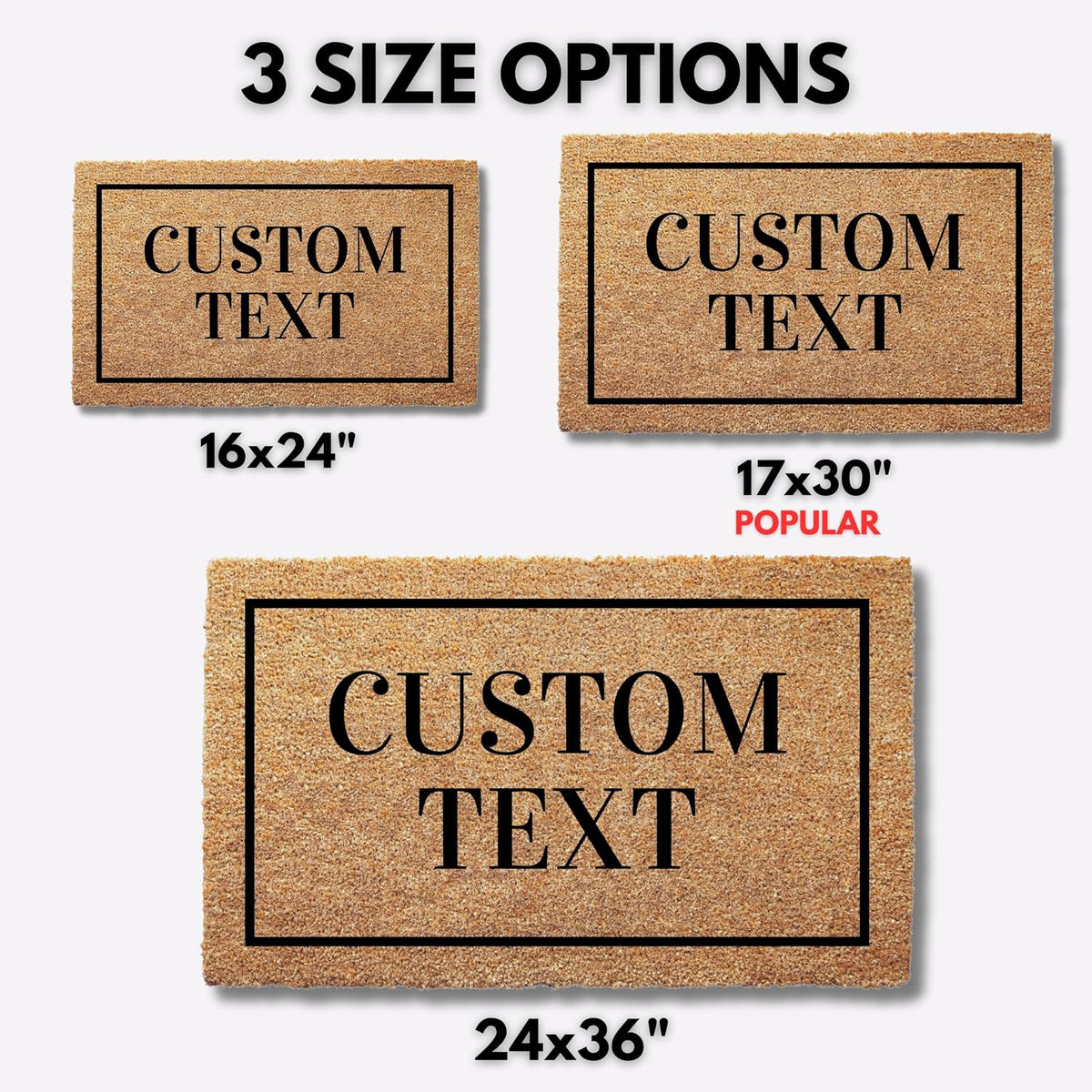 Custom Text Doormat