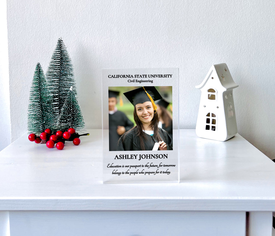 Personalized Graduation Gift with Custom Photo