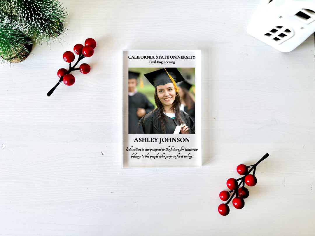 Personalized Graduation Gift with Custom Photo