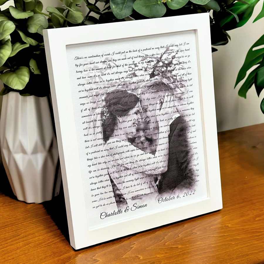Custom Photo Lyrics Poster