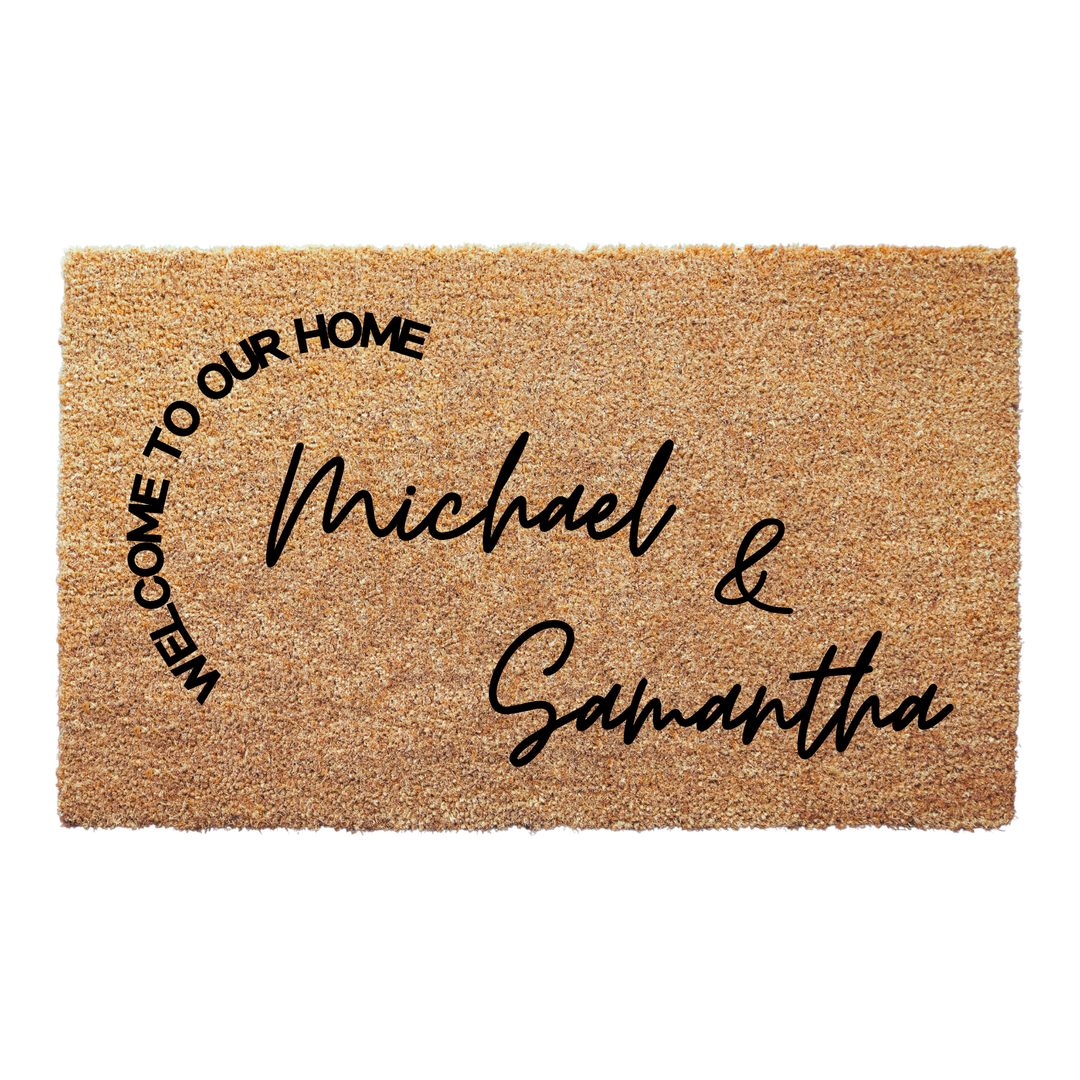 Personalized Family Name Welcome Doormat