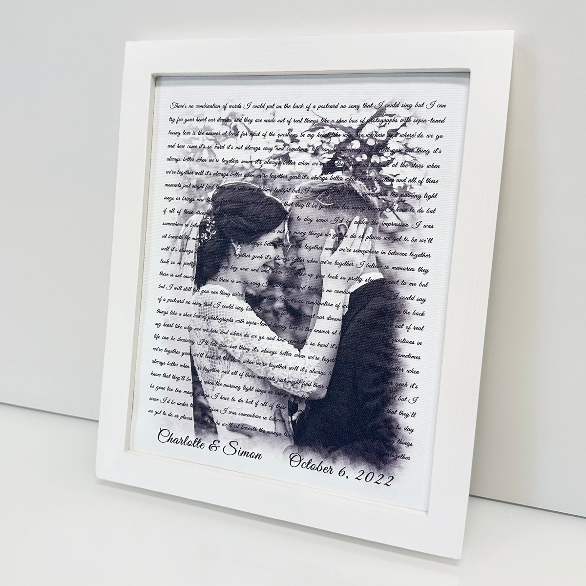 Custom Photo Lyrics Poster