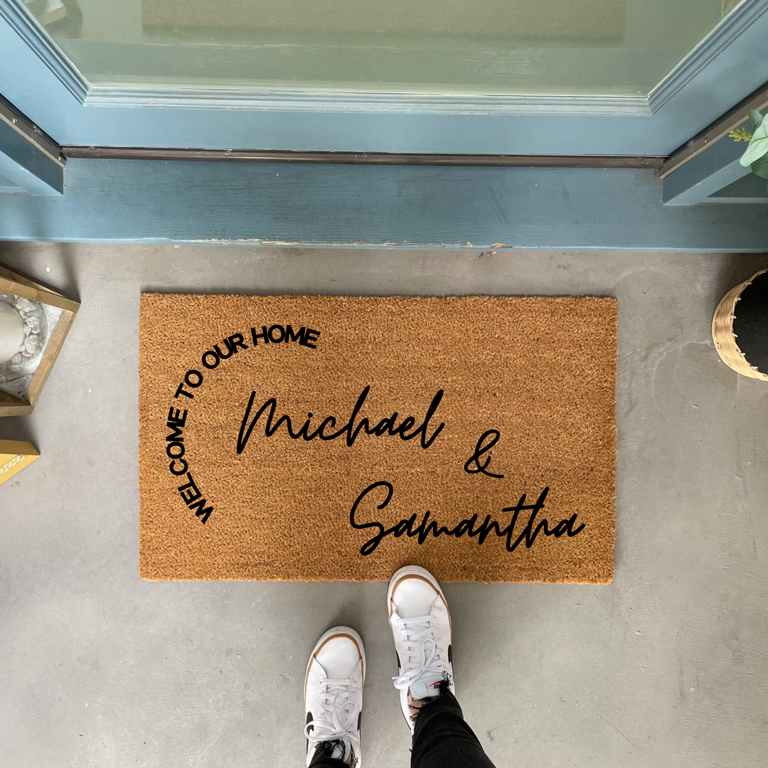 Personalized Family Name Welcome Doormat