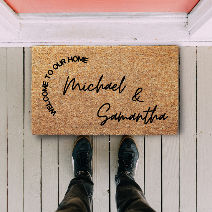 Personalized Family Name Welcome Doormat