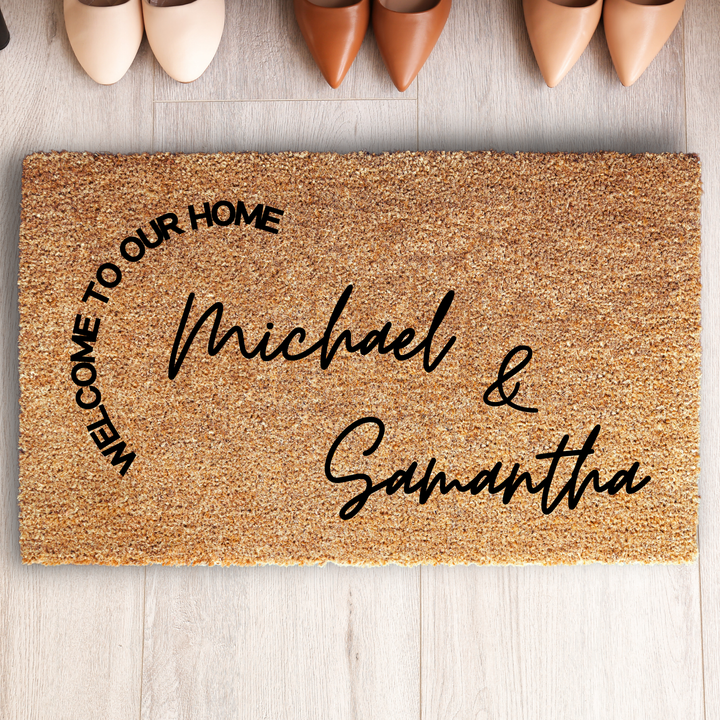 Personalized Family Name Welcome Doormat