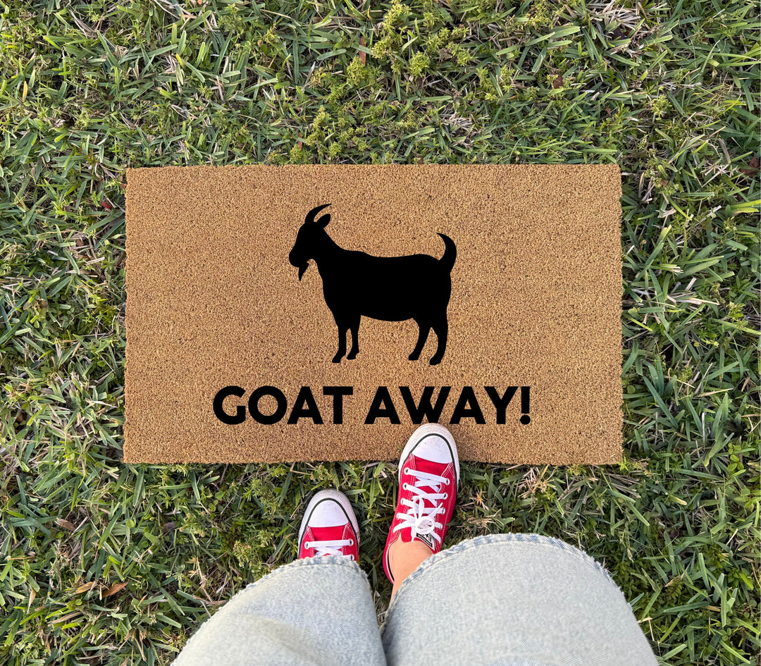 Goat Away Doormat