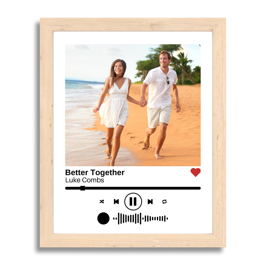 Personalized Spotify Canvas Sheet - Custom Song Framed