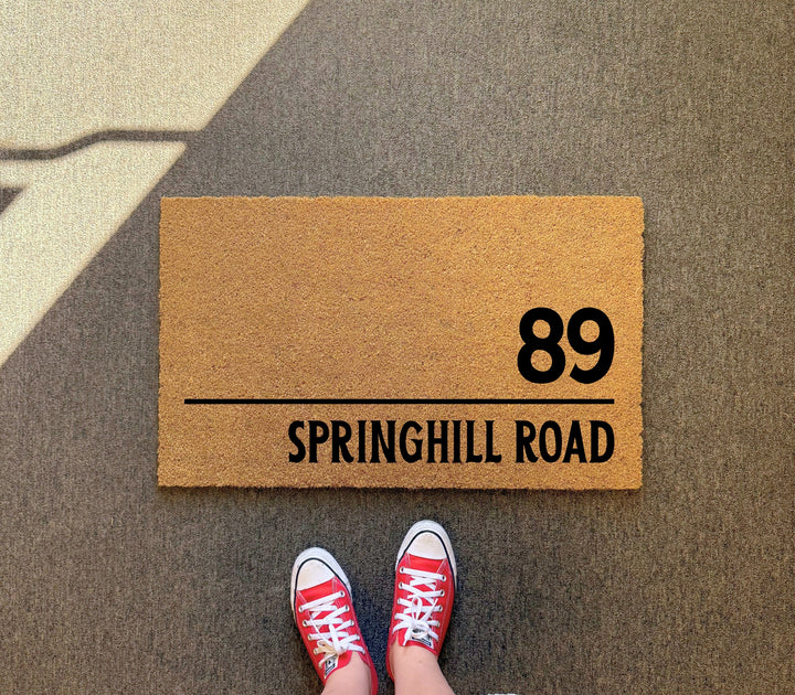 Street Name & House Number Doormat
