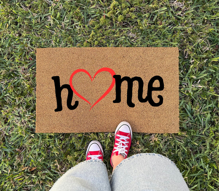 Home Heart Doormat