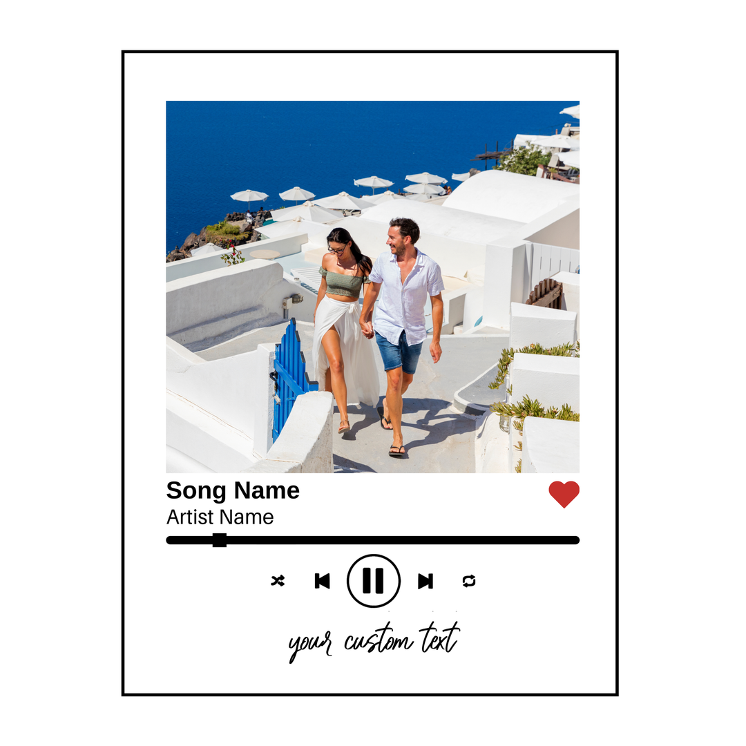 Personalized Spotify Canvas Sheet - Custom Song Framed