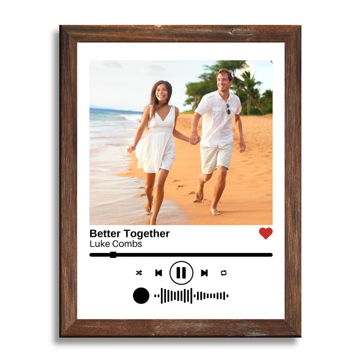 Personalized Spotify Canvas Sheet - Custom Song Framed