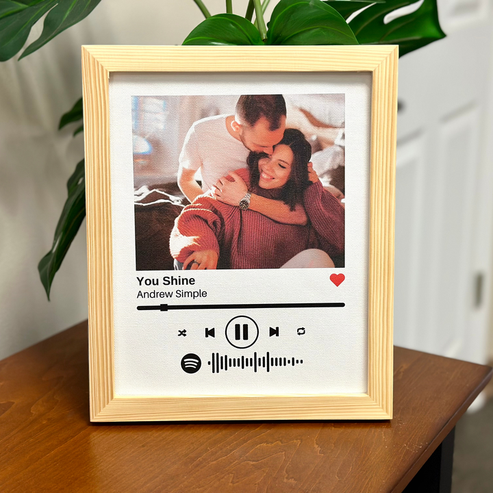 Personalized Spotify Canvas Sheet - Custom Song Framed