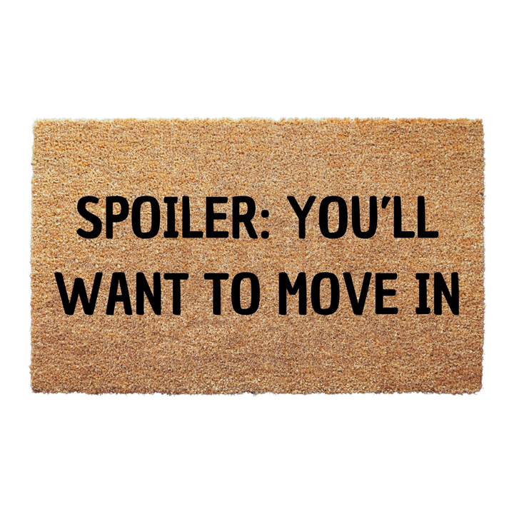 Spoiler Realtor Doormat for Open House Events