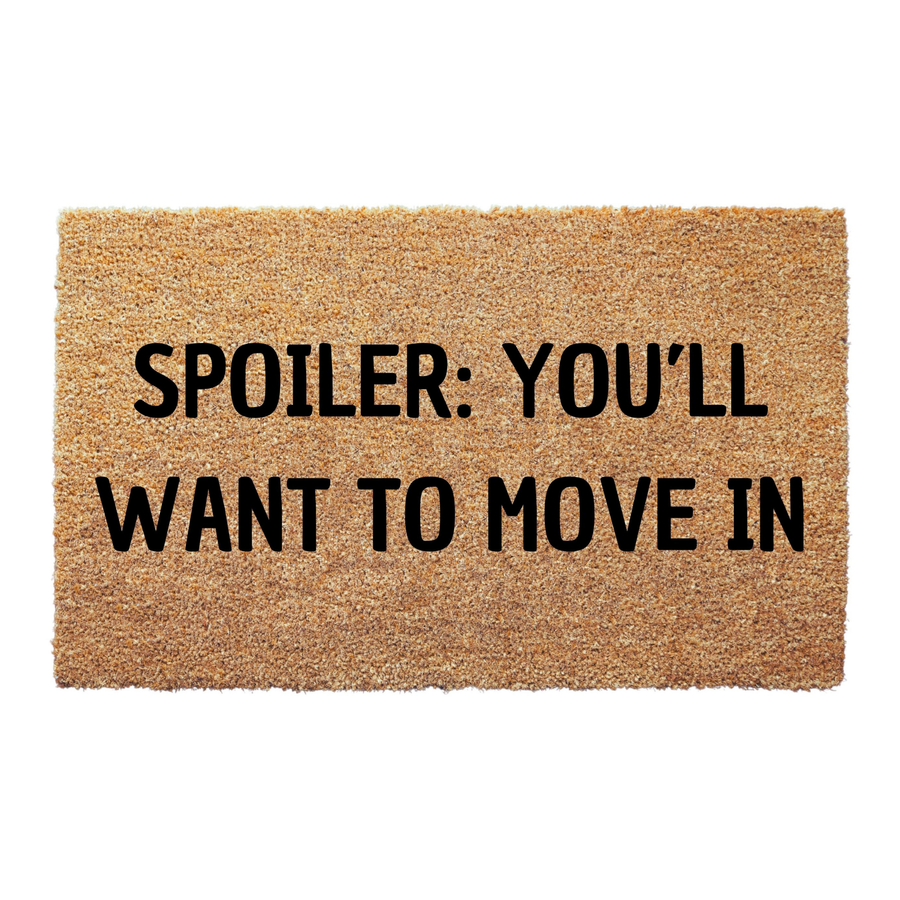 Spoiler Realtor Doormat for Open House Events