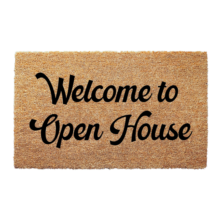 Welcome to Open House Realtor Doormat