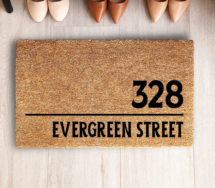 Street Name & House Number Doormat