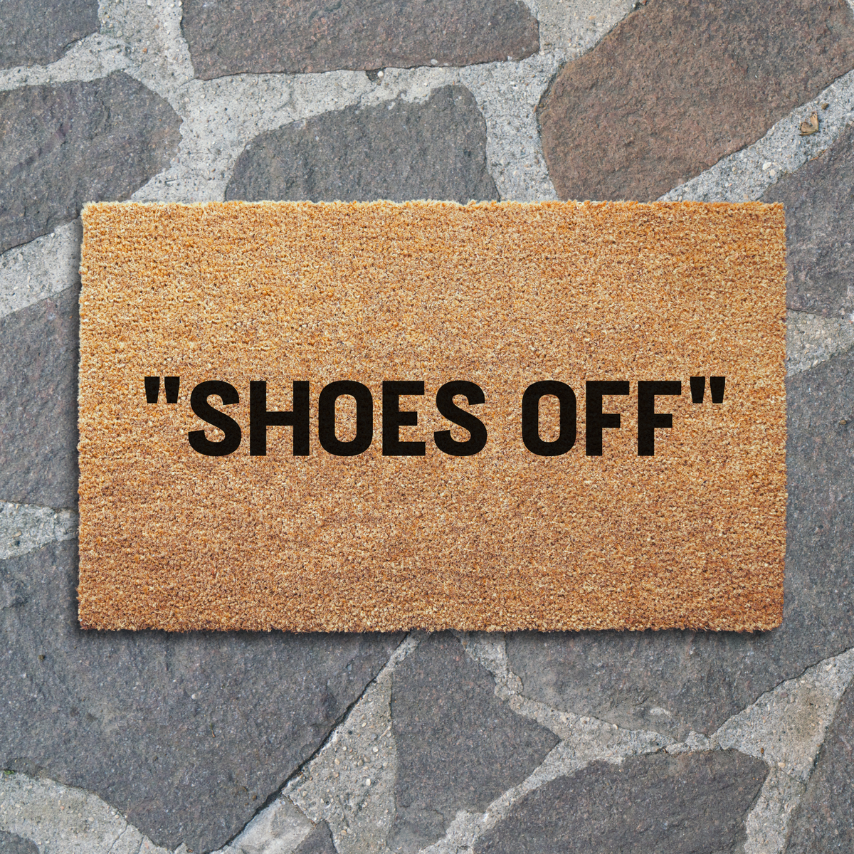 Shoes Off Decorative Welcome Doormat