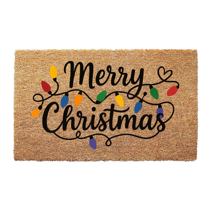 Christmas Lights Doormat