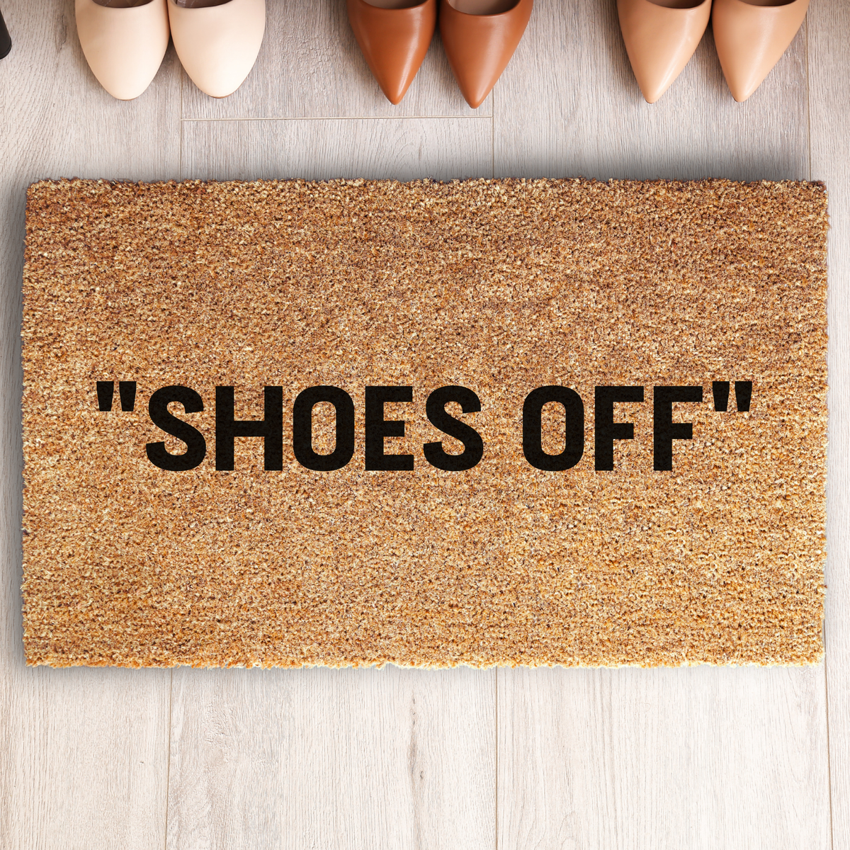 Shoes Off Decorative Welcome Doormat