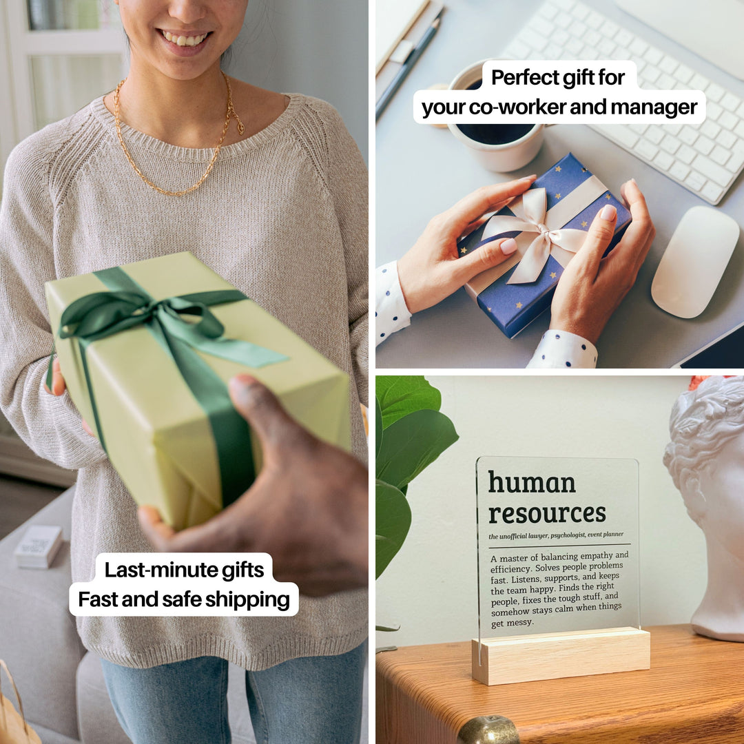 Human Resources Desk Acrylic Plaque