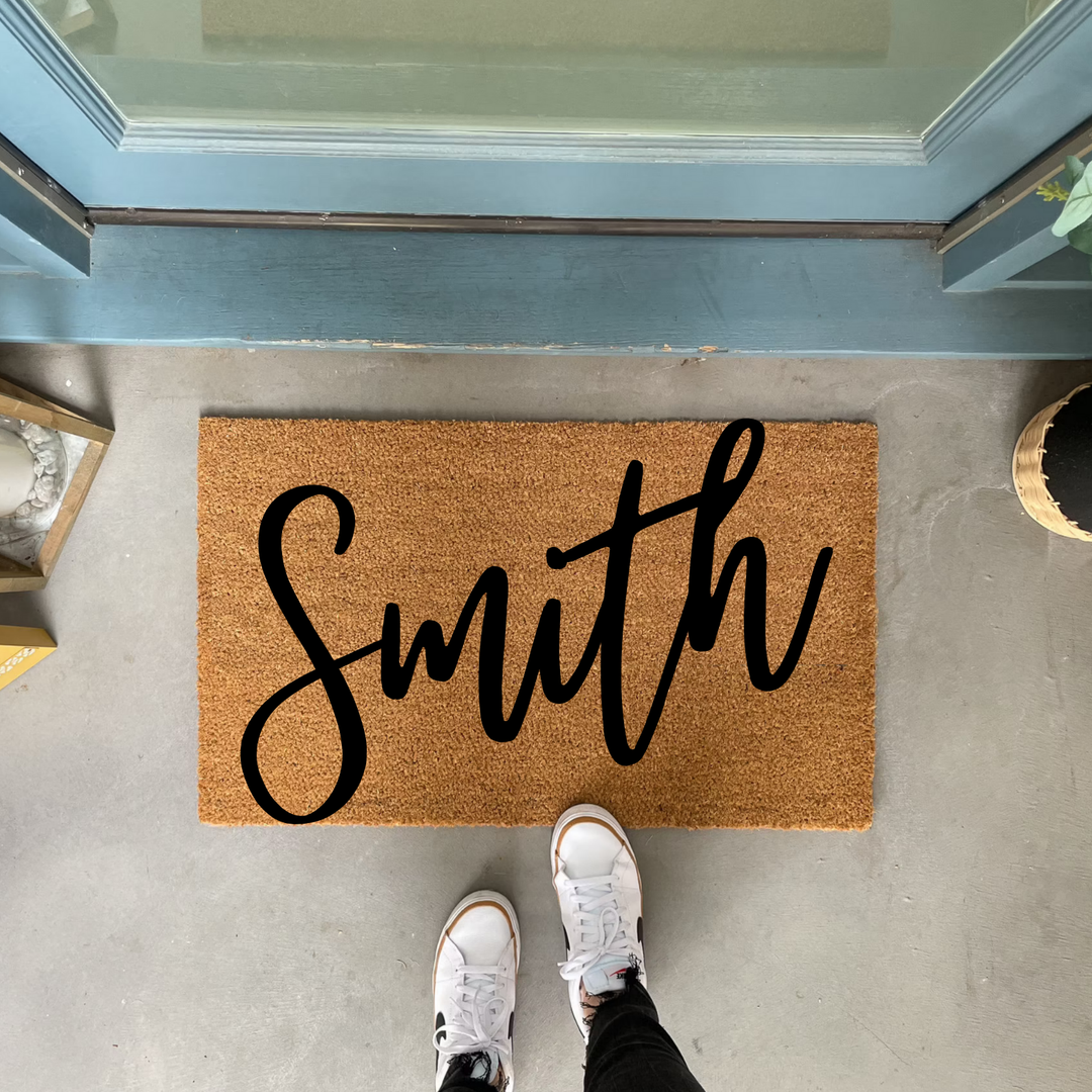 Personalized Handwriting Family Surname Doormat