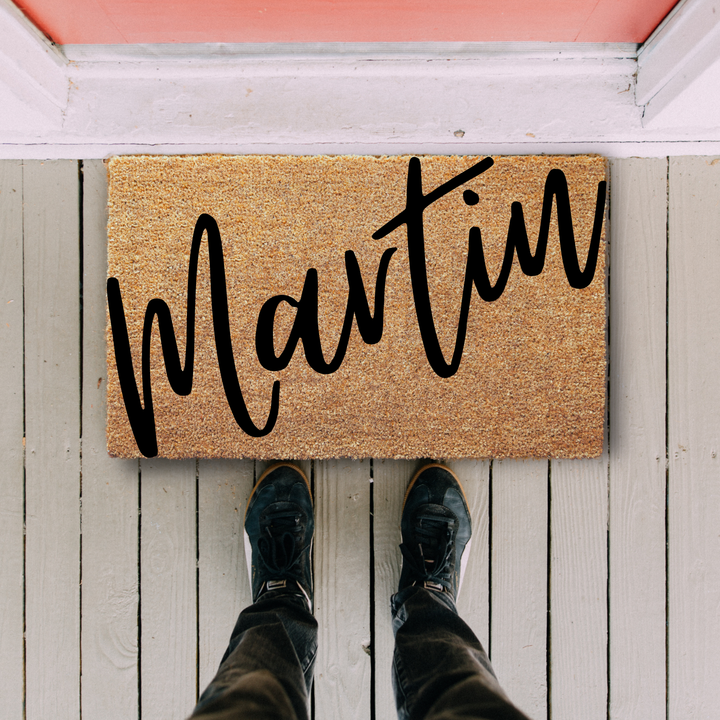 Personalized Handwriting Family Surname Doormat