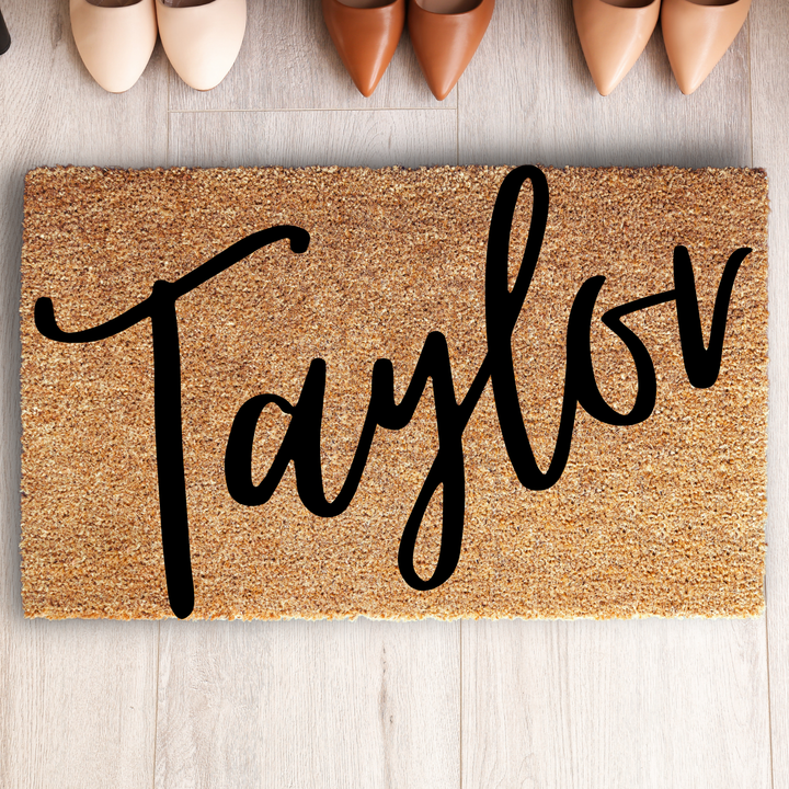 Personalized Handwriting Family Surname Doormat