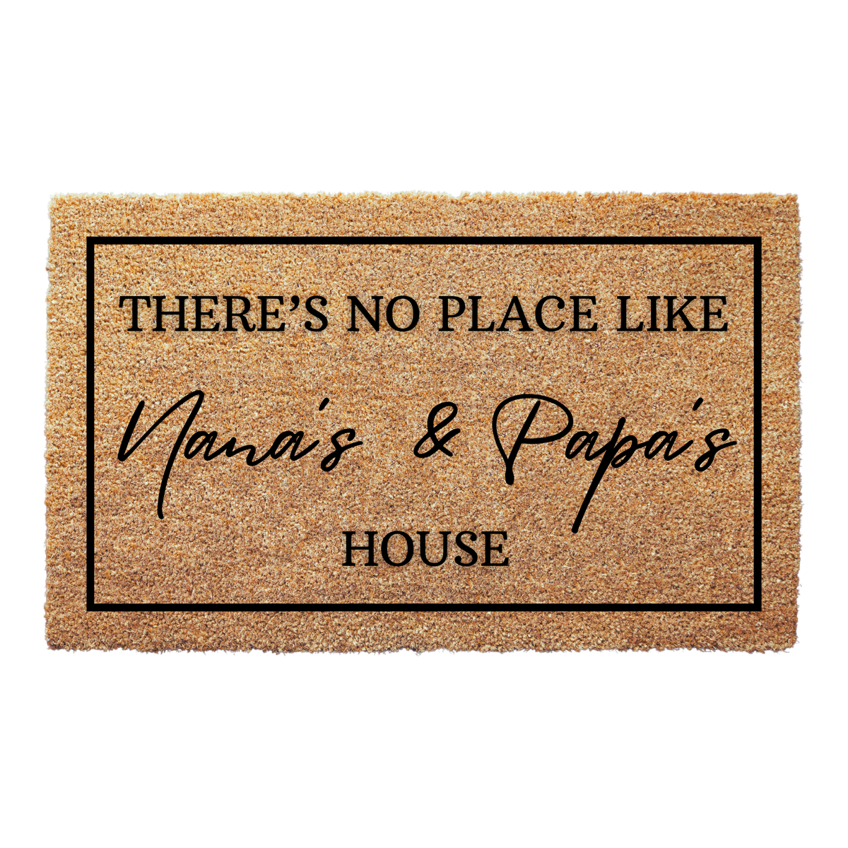 There's No Place Like Nana's & Papa's House Doormat