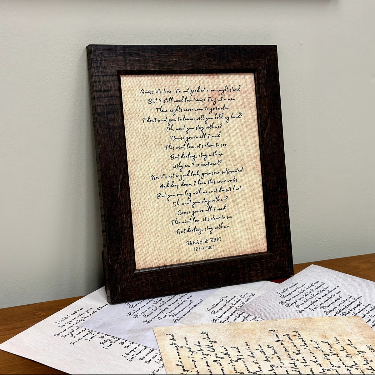 Custom Song Lyrics Poster