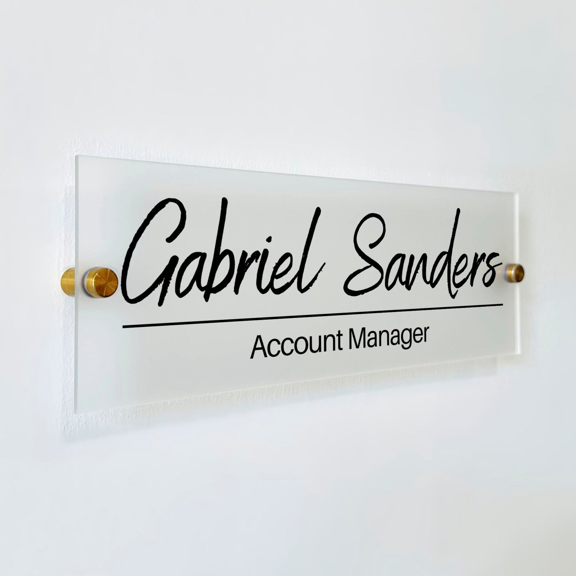 Personalized Office Door Name Plate & Background and Color Options ...