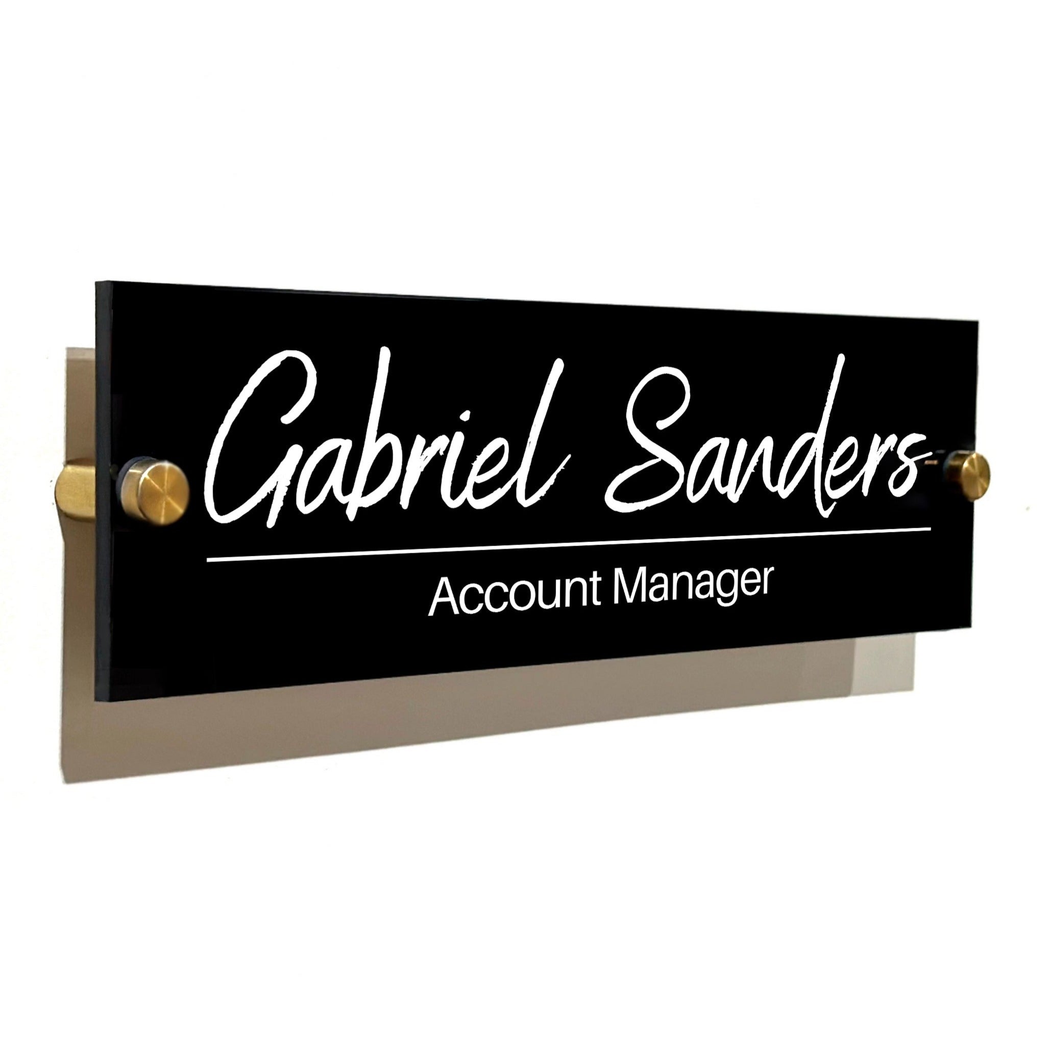 Personalized Office Door Name Plate & Background and Color Options ...