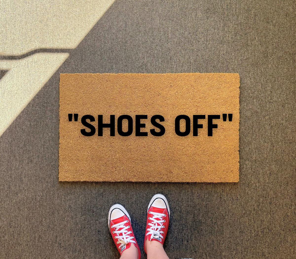 Shoes Off Decorative Welcome Doormat