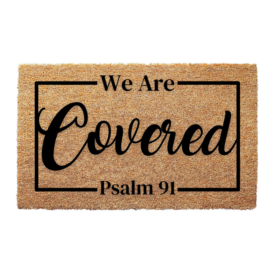 We're Covered Doormat