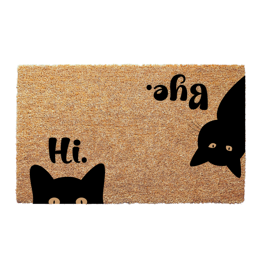 Hi. Bye. Cat Lovers Gift Ideas Funny Doormat
