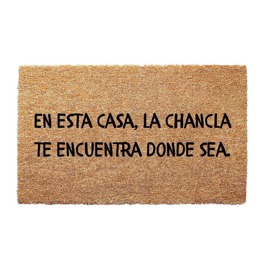 En Esta Casa La Chancla Te Encuentra Donde Sea Doormat