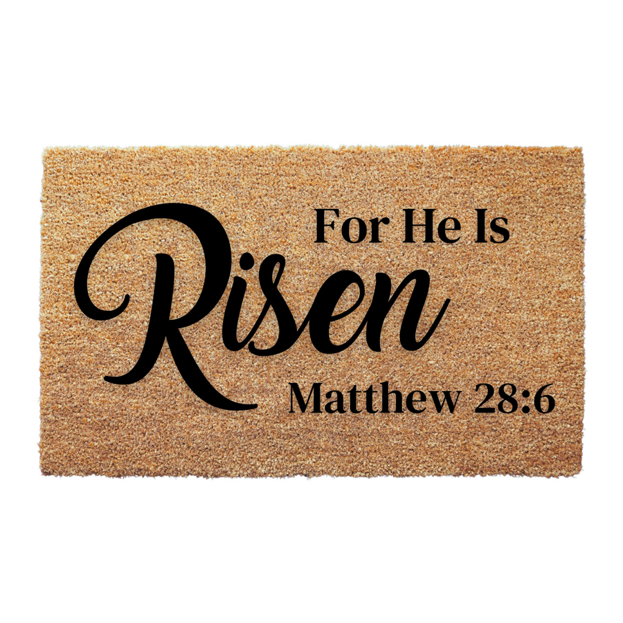 Matthew 28:6 Bible Verse Doormat