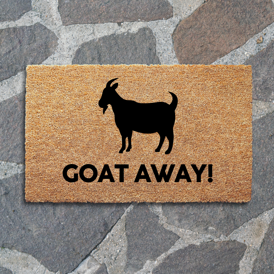 Goat Away Doormat