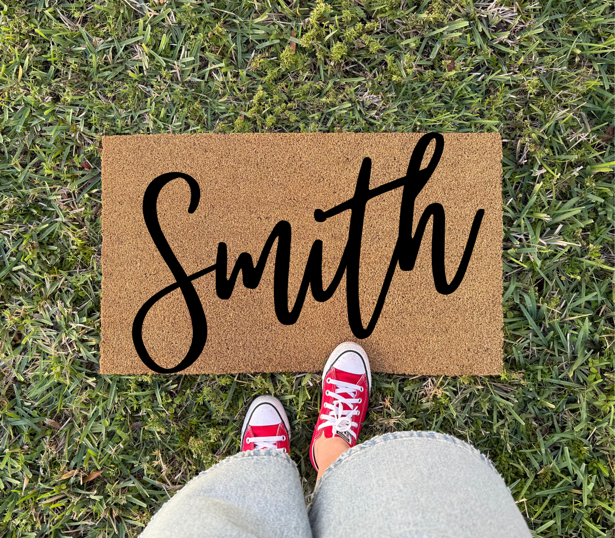 Personalized Handwriting Family Surname Doormat