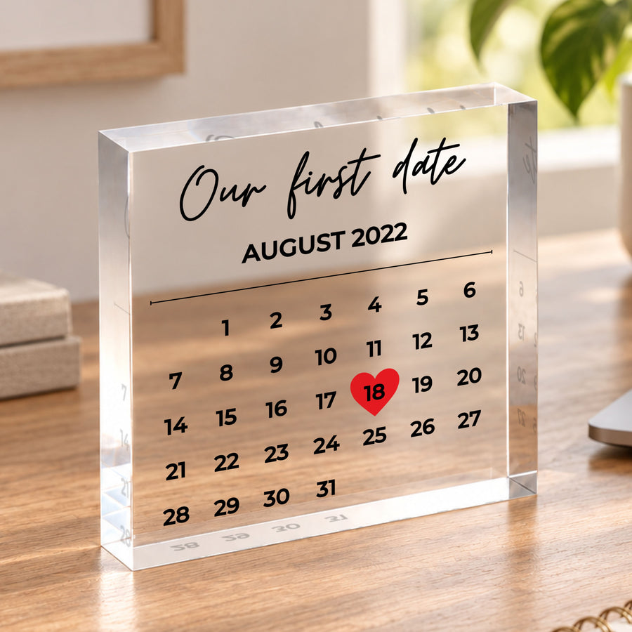 Personalized Calendar Keepsake for Anniversary