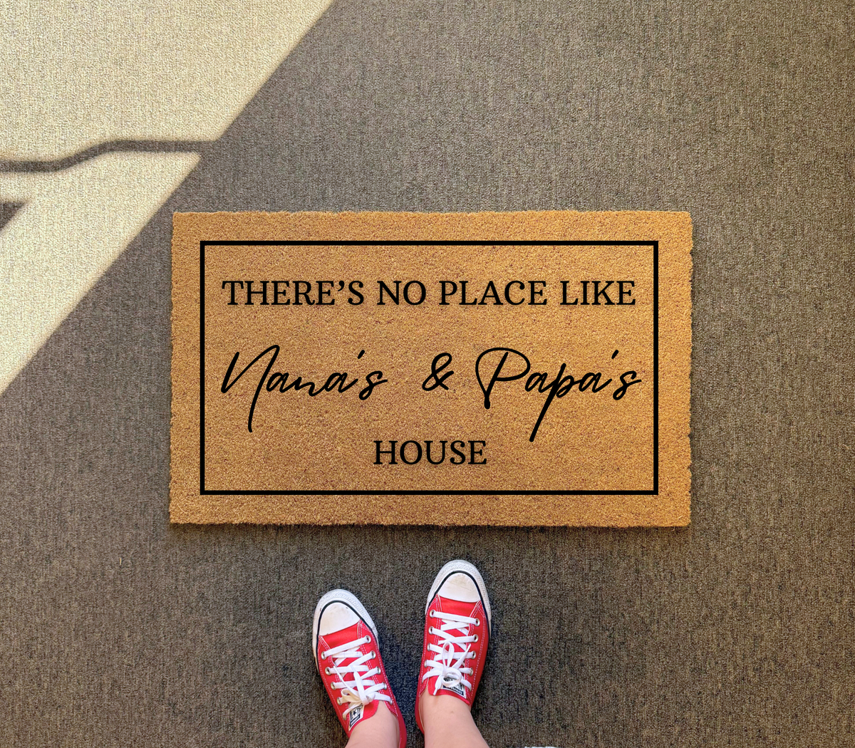 There's No Place Like Nana's & Papa's House Doormat