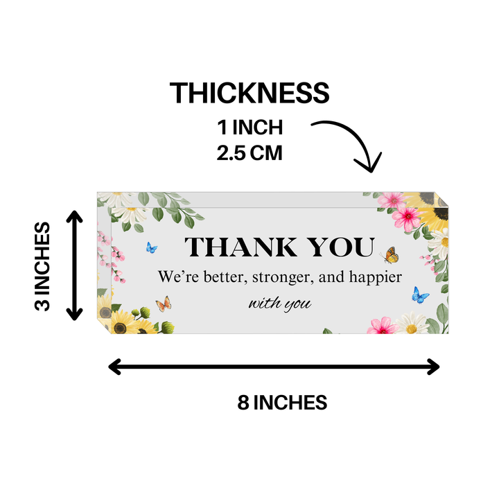 Thank You Colorful Desk Office Decor