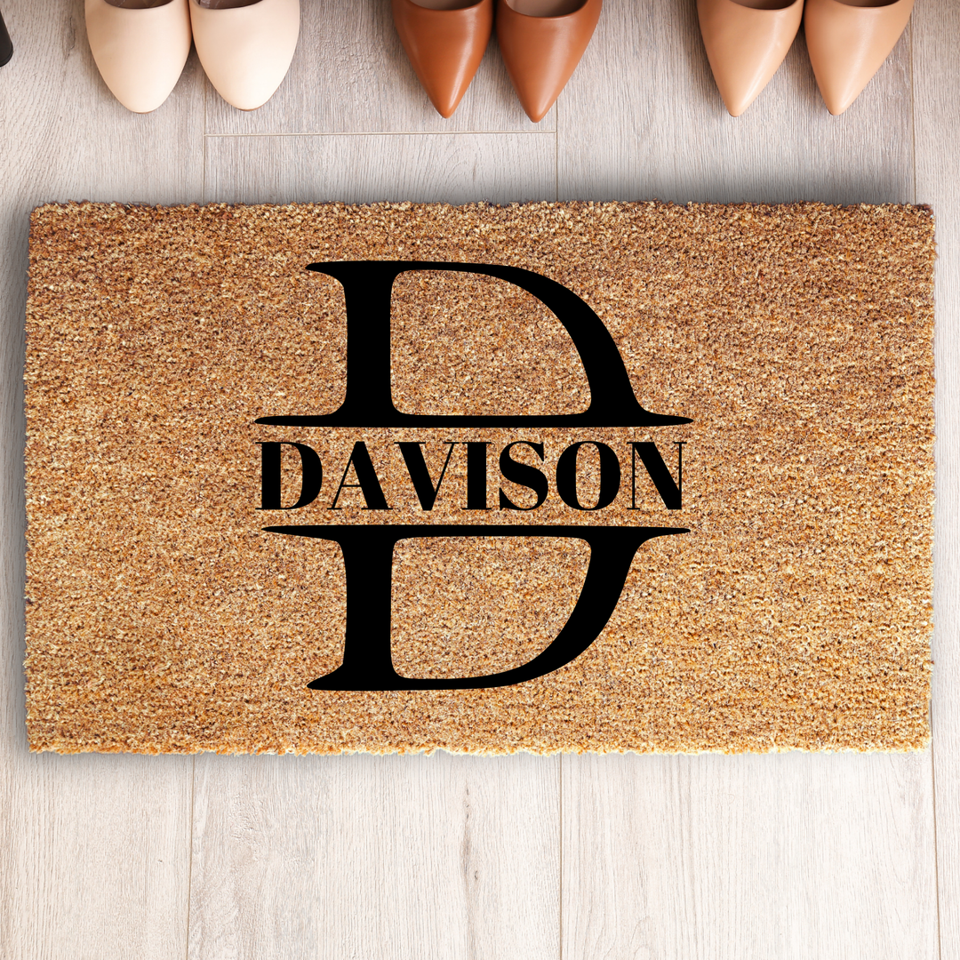 Personalized Letter Monogram Doormat