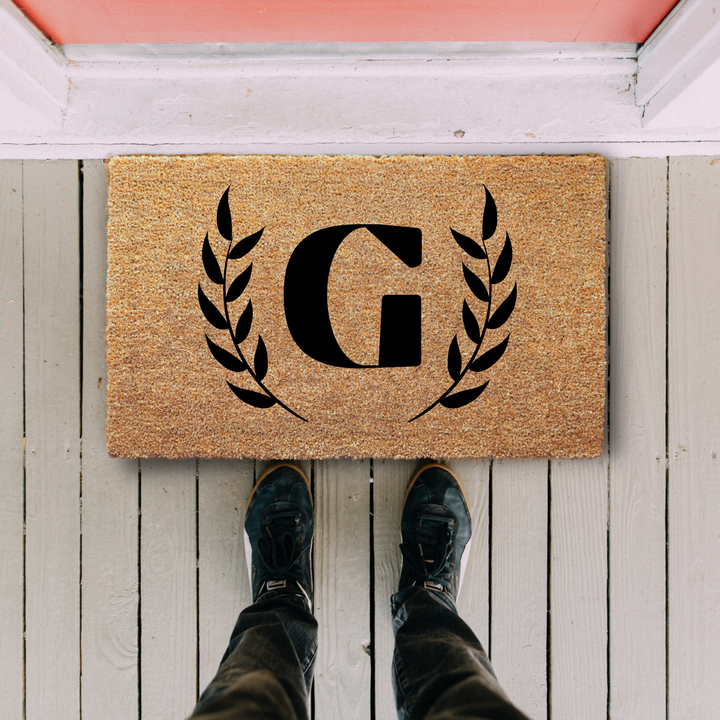 Letter Monogram Custom Doormat