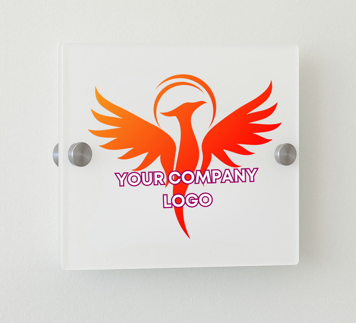Square Business Logo Sign